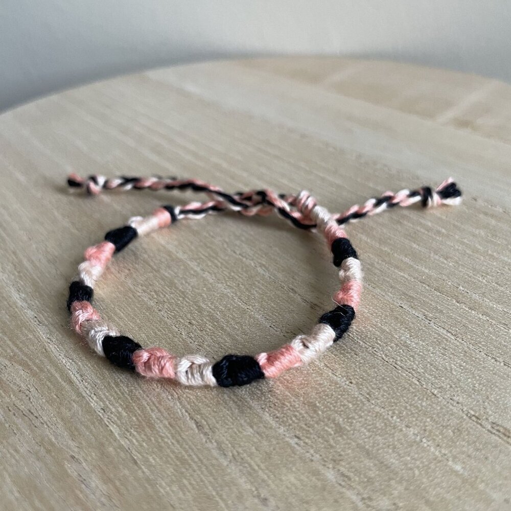 Suri Bracelet, anklet, trendy, comfortable, tie, embroidery thread, woven, gift,